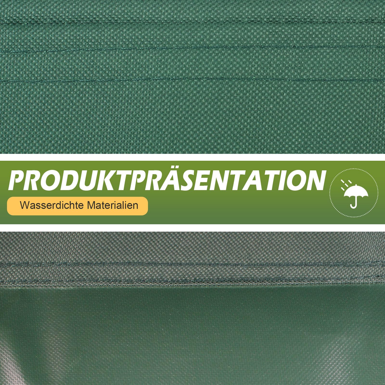 Copriseduta di ricambio per dondolo Hollywood, copriseduta impermeabile e resistente per altalena da giardino, copertura per esterni per sedia da giardino, 2 e 3 posti (verde, 148 x 50 x 50 cm