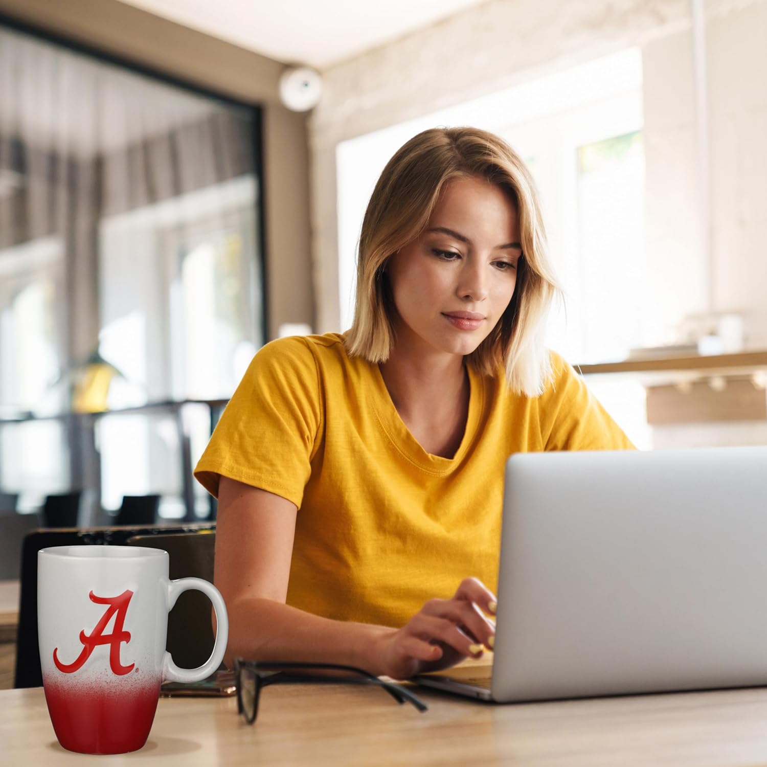 The Memory Company Officially Licensed NCAA 22oz Ceramic Ombre Sculpt Tall Mug - Premium Collegiate Drinkware, Perfect for Hot & Cold Beverages, Ceramic, Team Spirit Drinkware for Fans & Collectors - Image 9