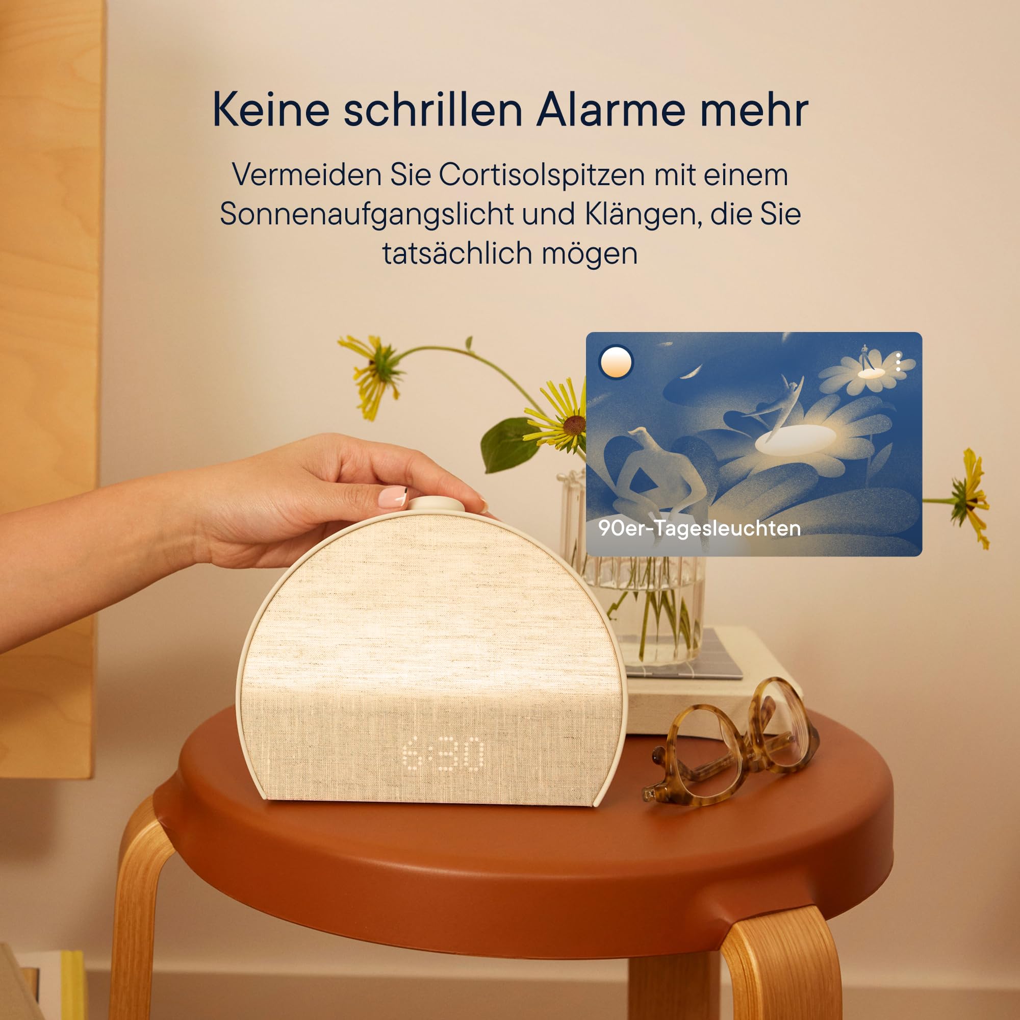 Hatch Restore 3 Sunrise-Alarmwecker und Wecker mit Soundmaschine & Smart-Licht – Weißes Rauschen, bildschirmfreie Schlafroutine