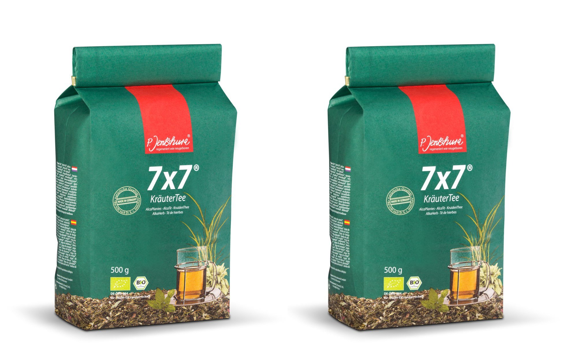 2 x Jentschura 7x7 herbata ziołowa 500 g (1 kg) w jakości ekologicznej (10 próbek gratis)
