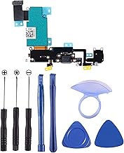 D-FLIFE OEM Charging Port Dock Connector Flex Cable w/Microphone + Headphone Audio Jack Port Ribbon Replacement Part Compa...