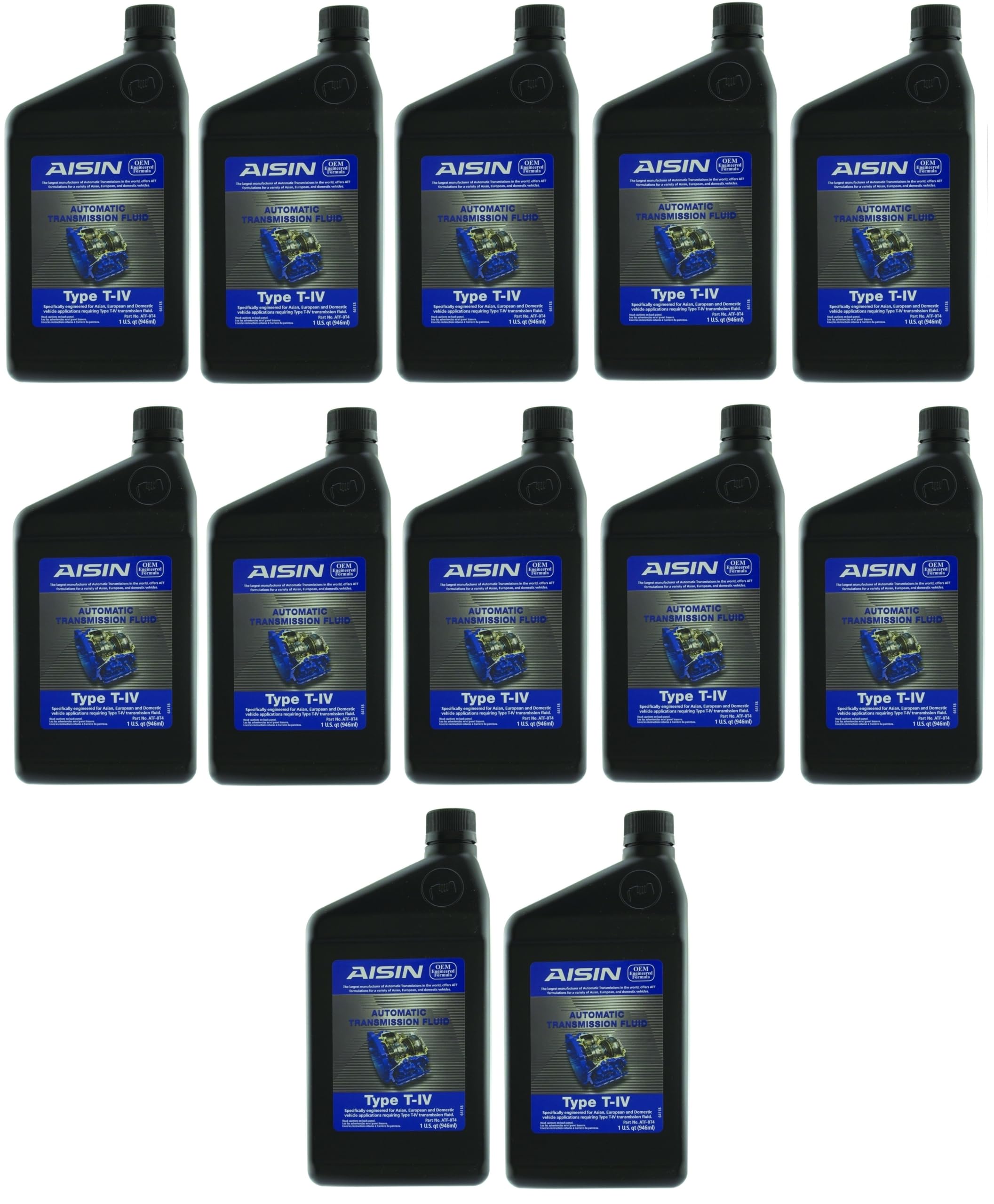 Set of 12 Automatic Transmission Fluids AISIN for Audi Chevy Lexus VW Volvo