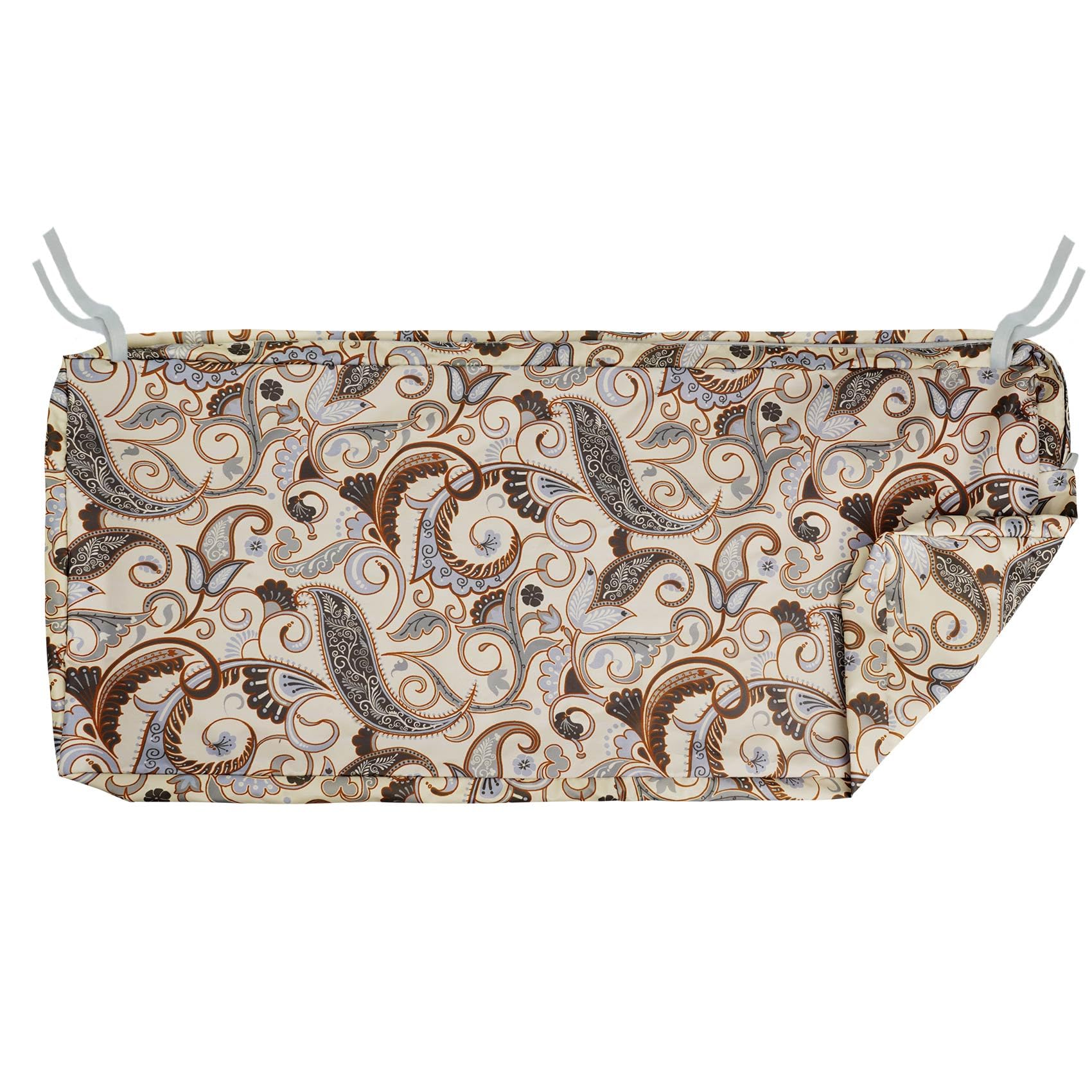 NettyPro Outdoor Patio Bench Swing Cushion Cover Replacement Water Resistant UV Protection Outside Loveseat Cushion Slipcovers with Zipper, 42 x 18 x