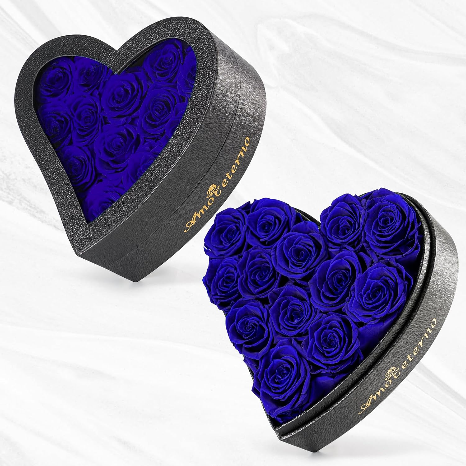 Flower, Forever Roses in A Box, Fresh Flowers, Birthday Gifts for Her, Women, Mom, Girlfriend, Wife, Grandma,Red Forever Roses