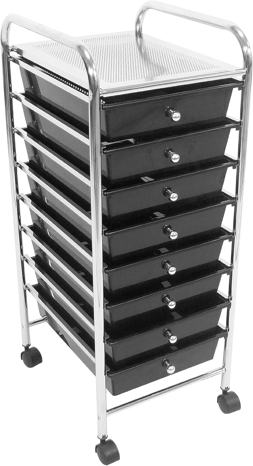 Premier Housewares Plastic Storage Drawers / 8 Drawers / Storage