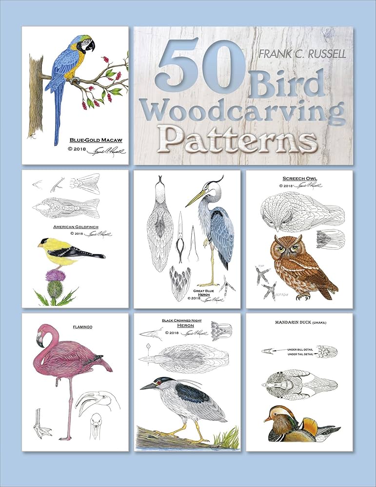 50 Bird Woodcarving Patterns: Russell, Frank C.: 9780764359545: Amazon.com: Books 50-bird-woodcarving-patterns-russell-frank-c-9780764359545-amazon-com-books