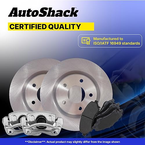 Miniatura 7 de Autoshack BCPKG0392 - Juego de pastillas de freno delanteras y rotores de repuesto para Chevrolet Equinox Captiva Sport Saturn Vue Pontiac Torrent