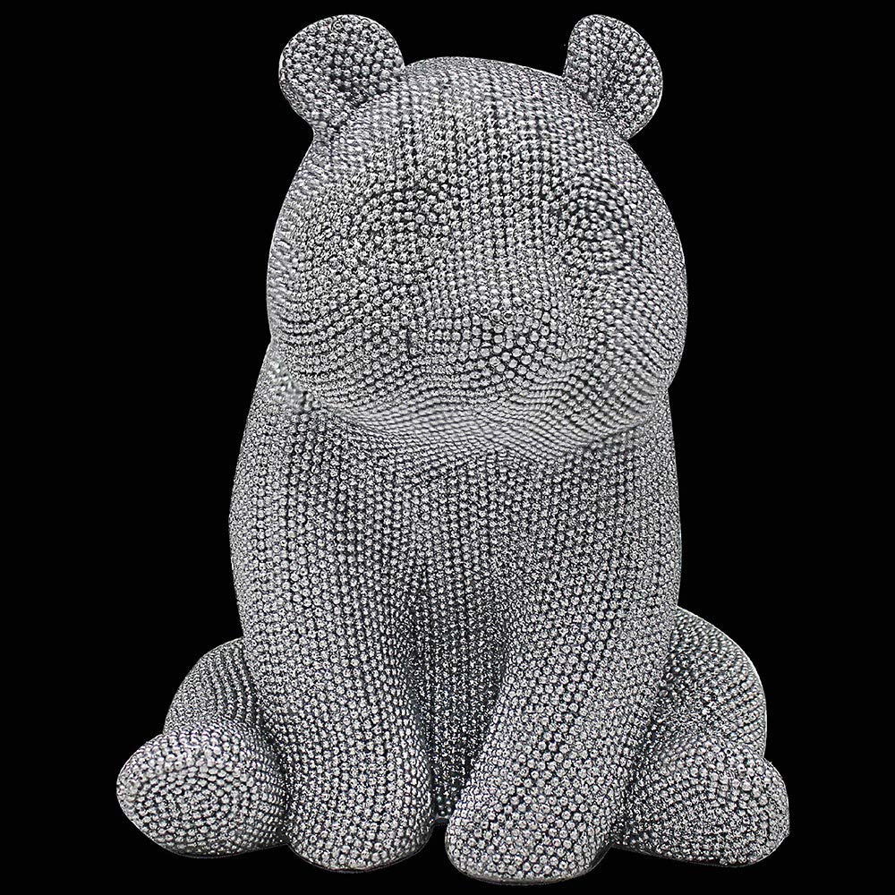 Lesser & Pavey Silver Art Panda Figurine By