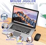 Bluetooth Wireless Mouse for MacBook Pro MacBook Air iPad Pro Tablet Computer PC Laptop, Silent Slim 4 Mode (Bluetooth 5.2/3.0&USB-A&USB-C) Rechargeable Mouse with Jiggler Mode - Black