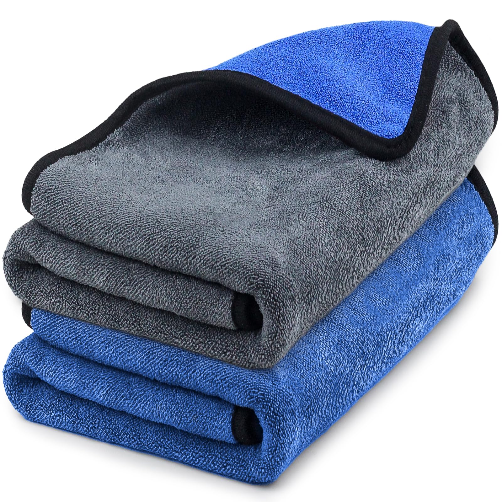 Airlab2X Microfibre Car Cleaning Cloths 90x60cm Super Absorbent, Ultra Soft, Lint-Free, Streak-Free