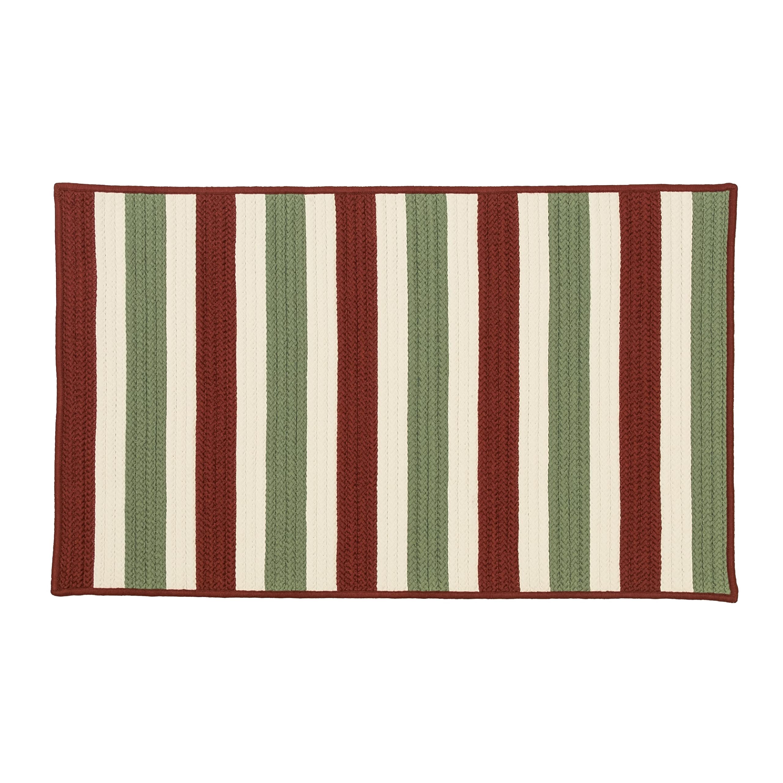 Rudolf Reversible Holiday Rug - Red/Green/White 22" x 34"