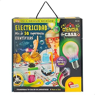 Comprar Colorbaby Lisciani - I'm A Genius, Laboratorio de Ciencias, 50 experimentos científicos, Juegos de Electricidad, Kit de Bombillas, Juguete Educativo, Ciencia en casa, Juguetes niños 8 años, 47631