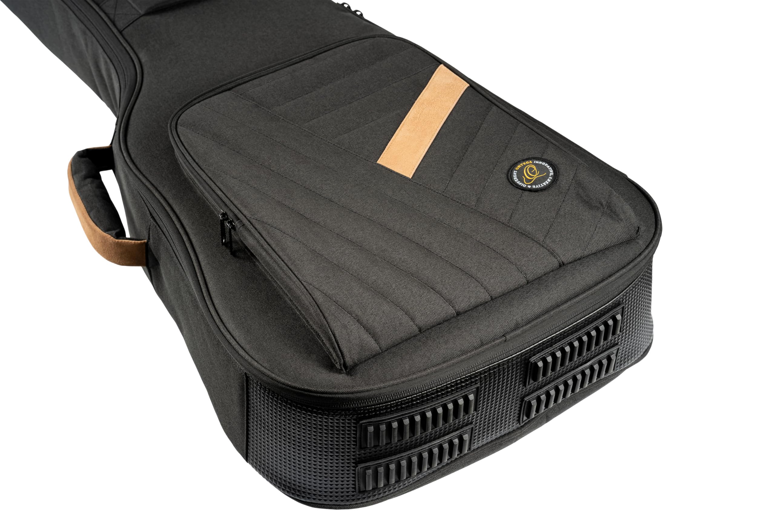 Ortega Guitars Deluxe Guitar Gigbag - Dreadnought - Akustik Gitarren Tasche - Höhe 106 cm - Breite 43 cm - Baumwolle, Schwarz (OGBDN-DLX-BK)