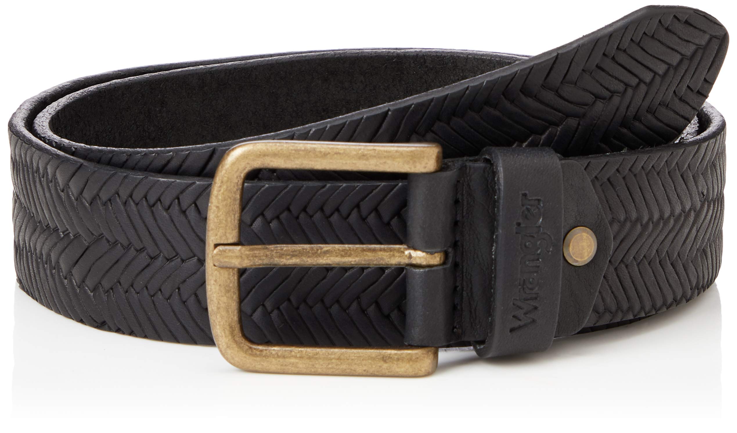 Wrangler Men's Structured Belt Jeans, Black, 95