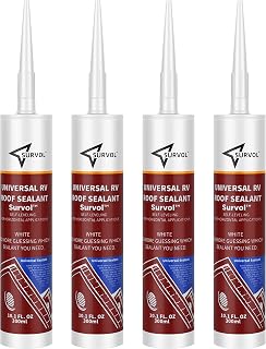 Survol RV Roof Sealant Self-Leveling 4-Pack White