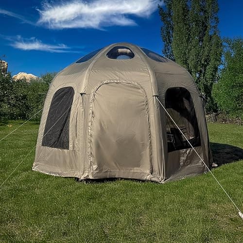 Tienda inflable Galaxy - 13 pies 13.1 ft - Impermeable 4 estaciones, camping, glamping, festivales, caza, tienda de campaña caliente