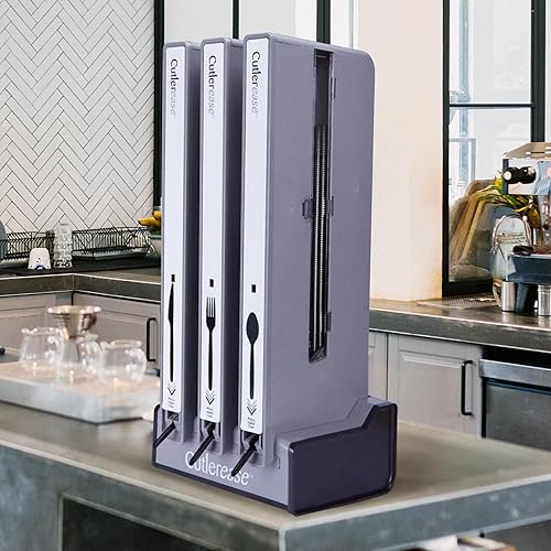 Miniatura 4 de WNA Cutlerease - Recambios dispensadores de tenedores, pequeños, color negro