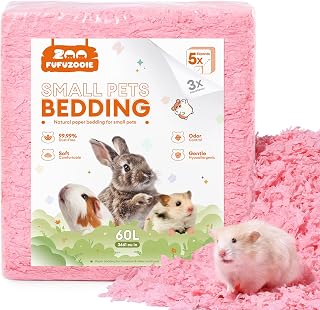 Hamster Bedding 50L, 99% Dust-Free (Pink)