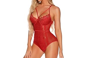 Spicy Eyelash Lace Sexy Strappy Teddy Babydoll