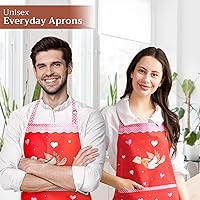 Vista 97 de Maison d' Hermine Delantal 100% de algodón para mujeres con bolsillo de cocina delantal de chef para hombres, decoración de Pascua