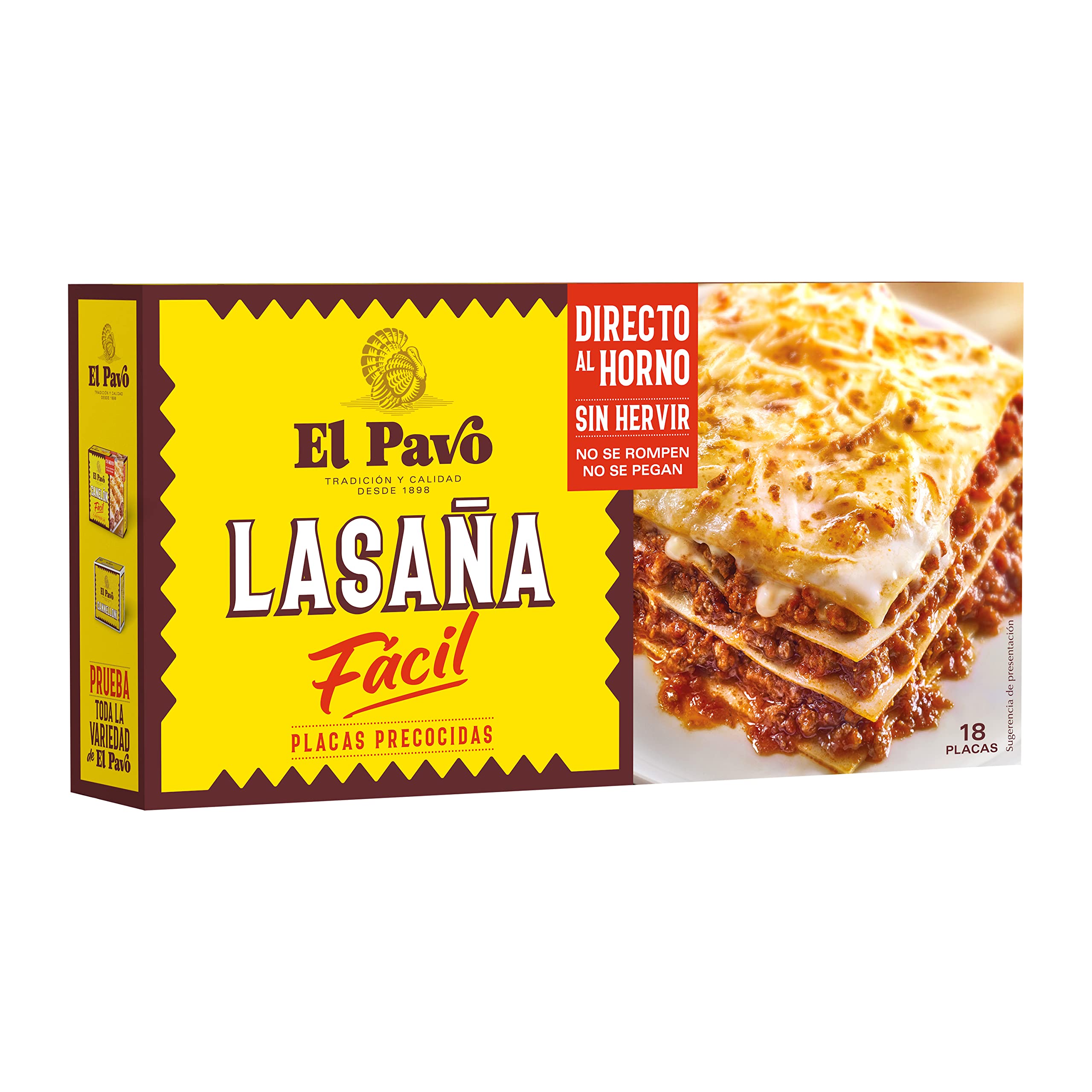 El Pavo - Lasaña Fácil Pack de 18