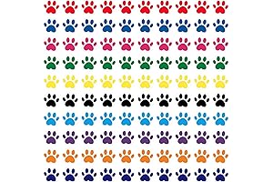 Bright and Eye-Catching "Paw Print Sticker" Reward System