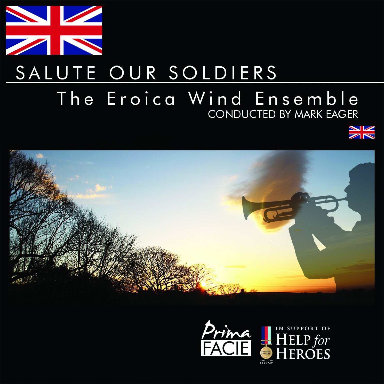 Eroica Wind Ensemble & Mark Eager Salute Our Soldiers CD New 7395748039270