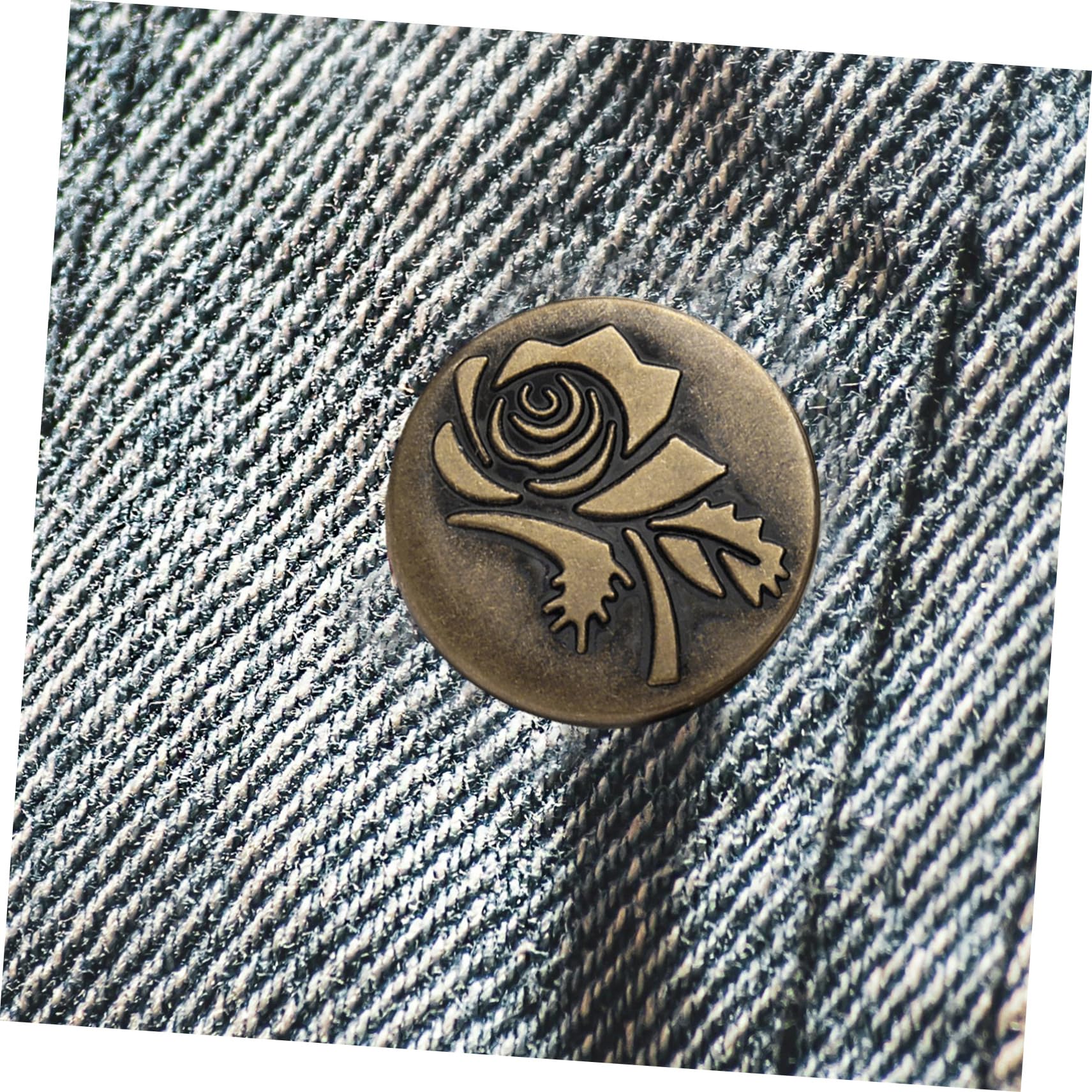 OSALADI 5 Set Bottoni in Metallo Assortito Cucire Bottoni A Pressione Estensori Per Bottoni Per Jeans Pulsante Bottone Per Jeans Sostituzione Del Bottone Dei Pantaloni Lega 15 Pezzi * 5