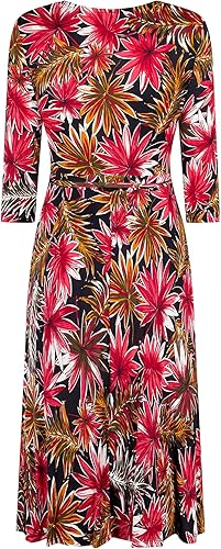 Miniatura 2 de Women's Sleeve Faux Wrap Midi Dress Wedding Guest Party Bridal Baby Shower Maternity Nursing