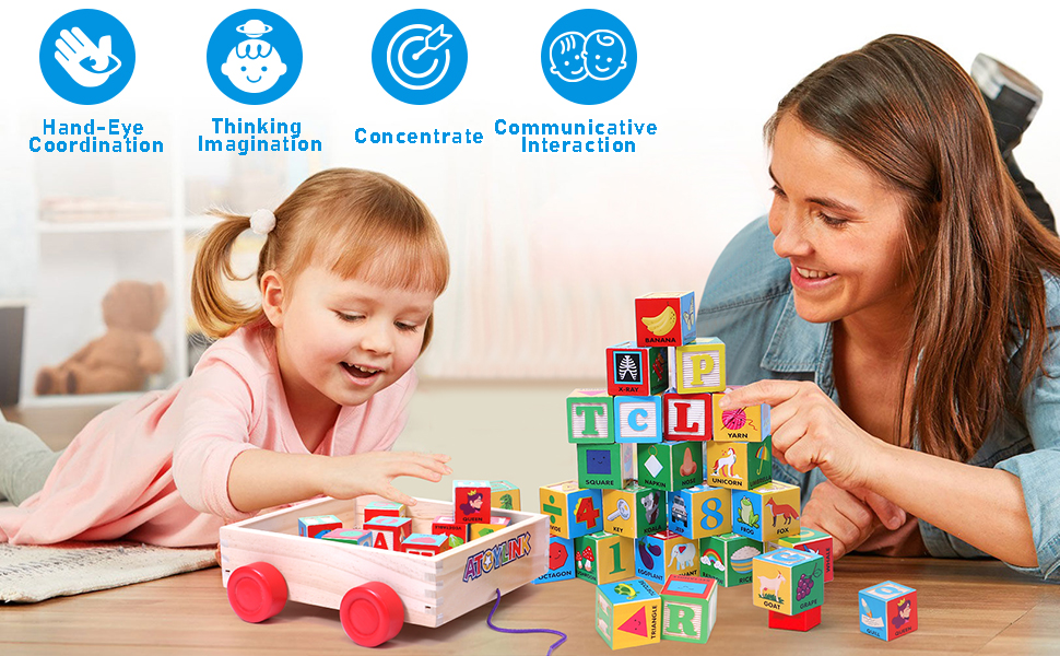 Wooden Building Blocks For Kids Wooden Building Blocks Set - City ...