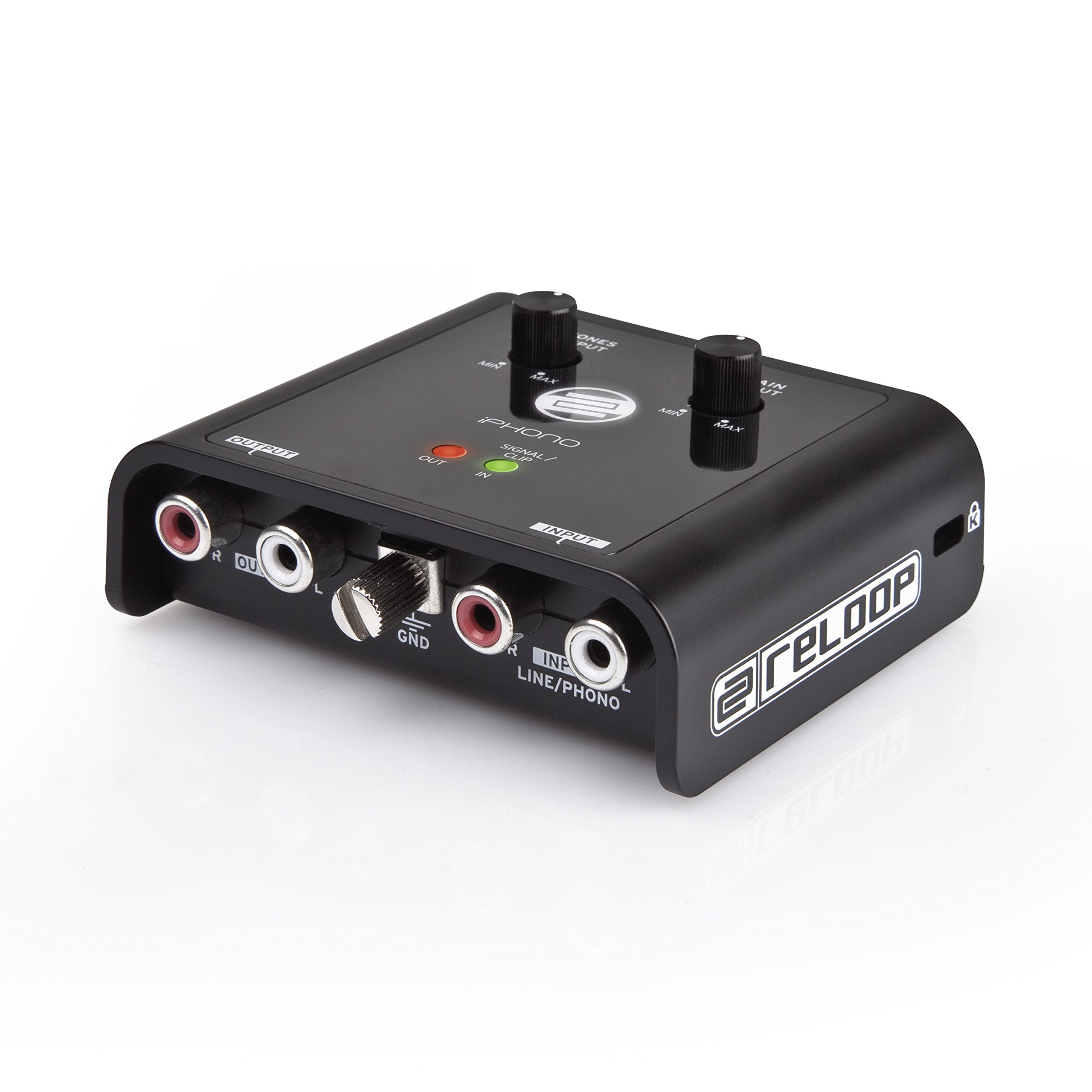 Reloop iPhono 2 - Interfaccia di Registrazione USB Phono/Line e Scheda Audio - Per Digitalizzare Vinili, Cassette, Mini Disc e Live Set (Nero)
