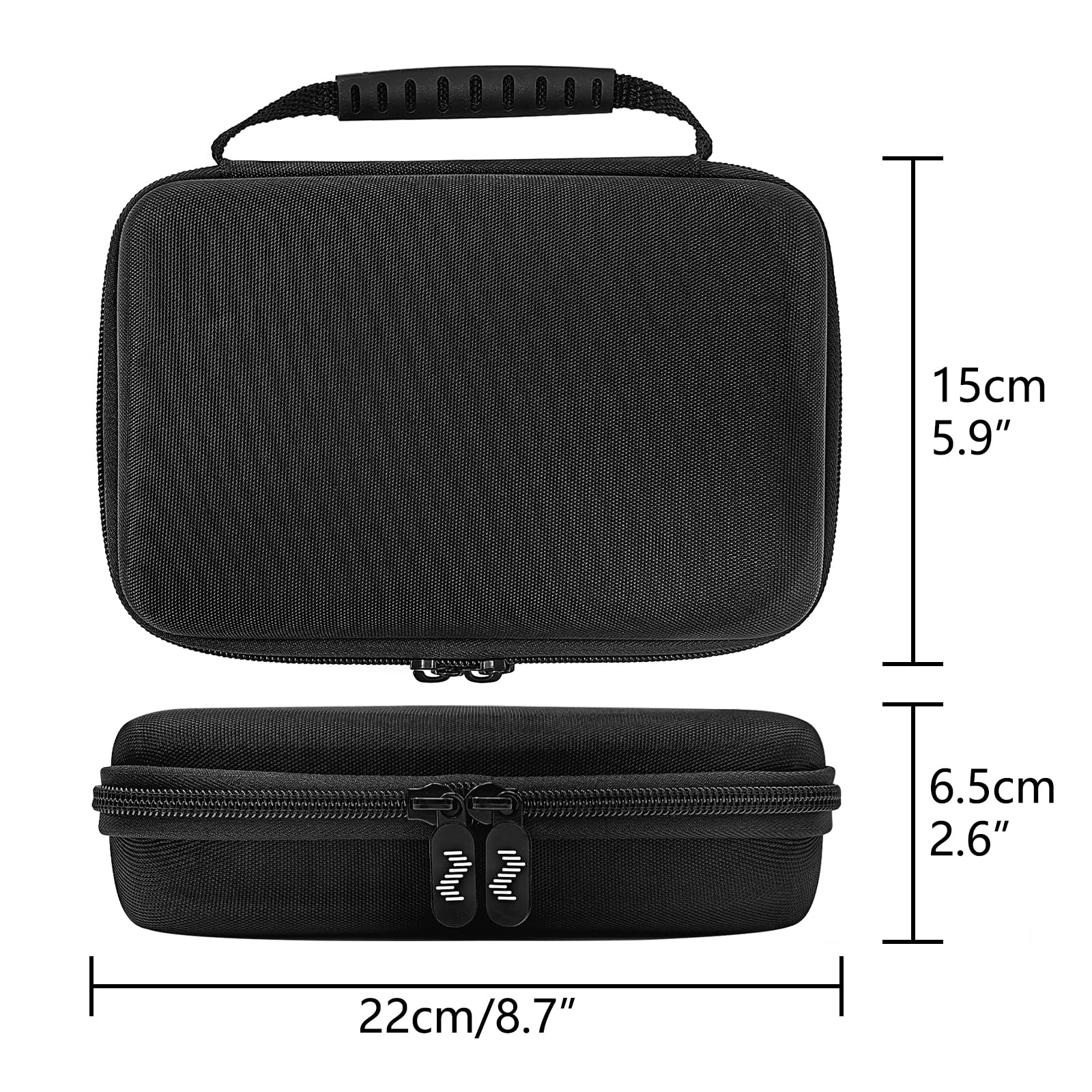 Musiin Audio Interface Case,Compatible with Focusrite Scarlett 2i2 4th Gen/Scarlett 2i2 Anniversary Edition,Travel Portable Bag with Handle,Mesh Pocket,Smooth Dual Zippers,for Studio and Stage (Black) - Image 2