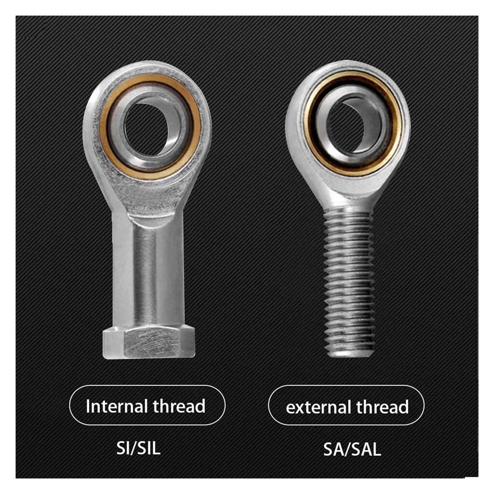 SI SIL 5 6 8 10 12 14 16 18 20 22 25 TK Metric Left-Hand Internal Thread, Right-Hand Internal Thread Rod end Plain Bearings(SI,1PCS_30TK M30X2)