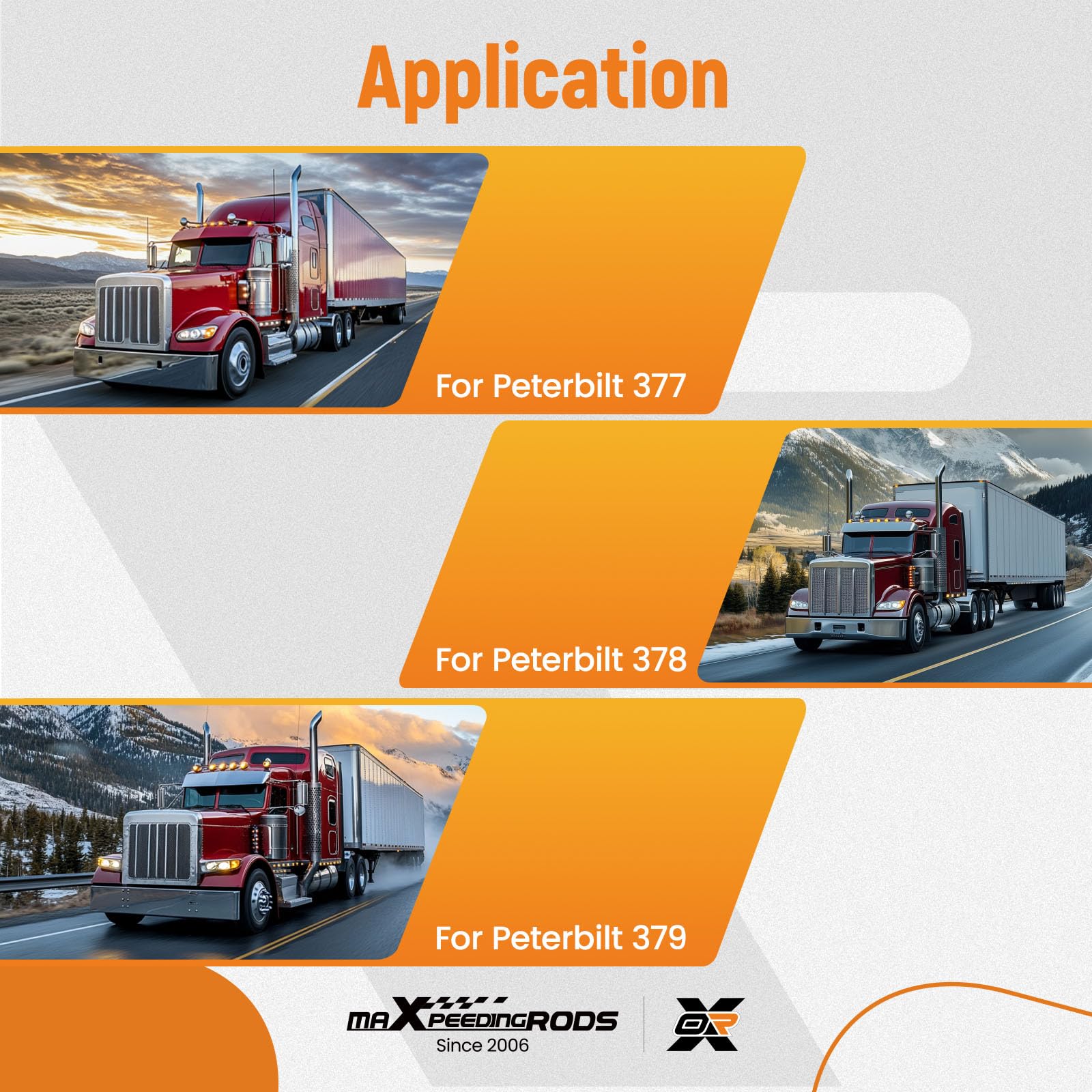 maXpeedingrods Pivot Assemblies & Pivot mounts & Pivot Bolt Kit for Peterbilt 377 378 379