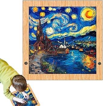 Amazon | Zankie 木製ジグソーパズル、大人向けパズル | カラフルな