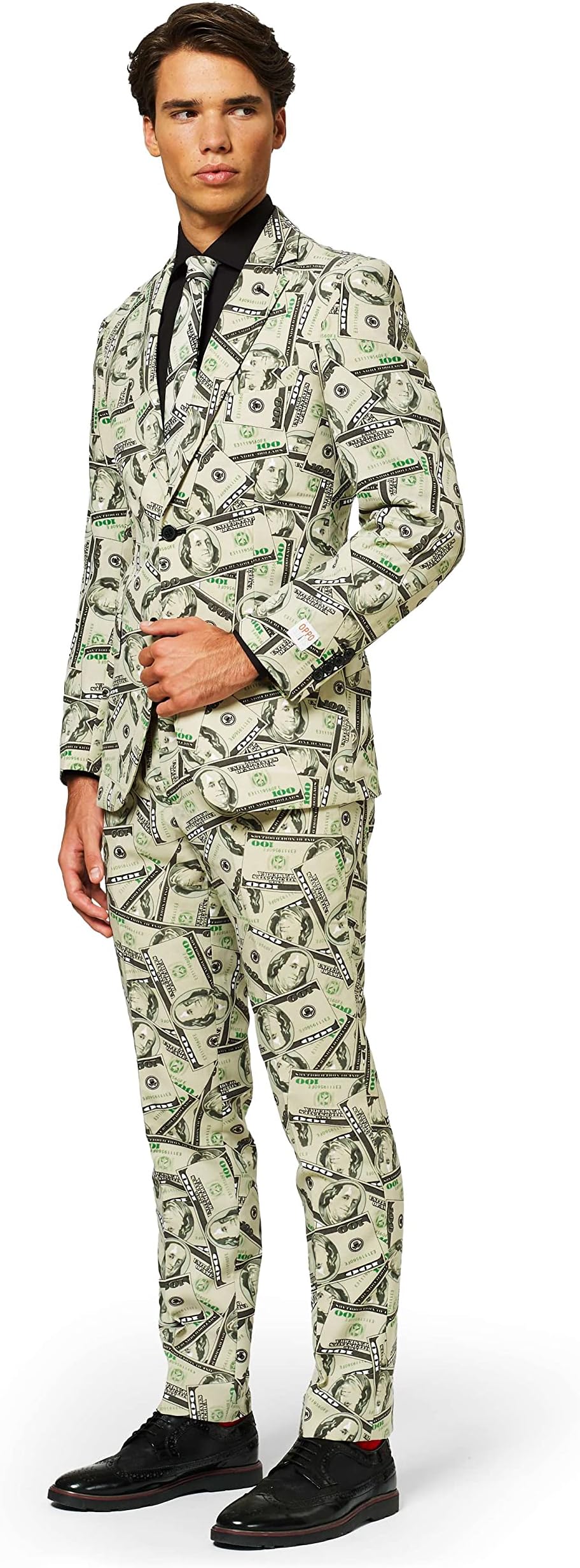 OppoSuits Lustige Abschlussball Anzüge für Herren - Komplettes Set: Jackett, Hose und Krawatte, Mehrfarbig, 52