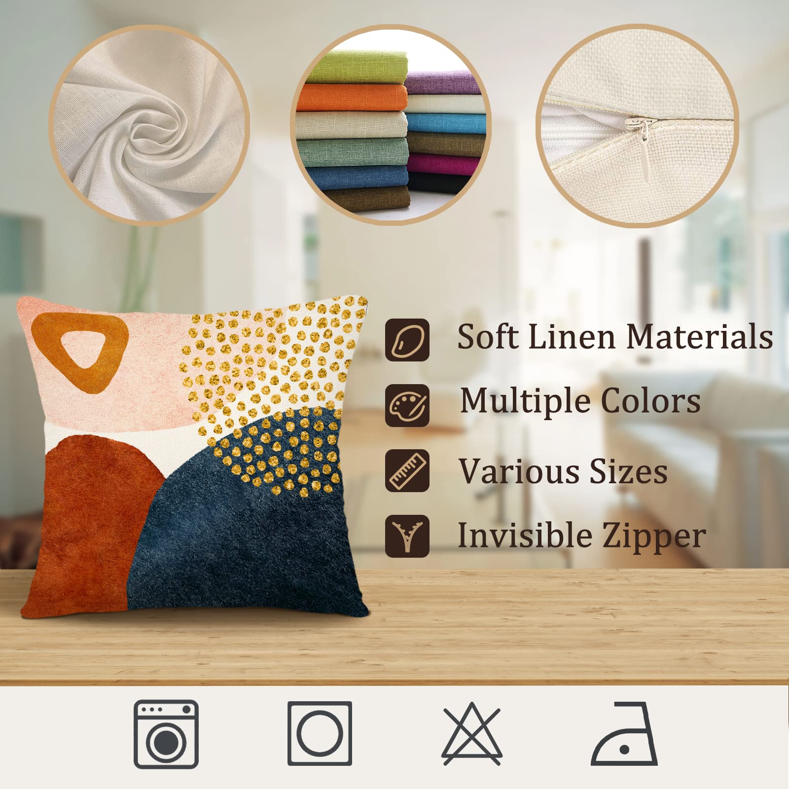 Housses De Coussin 45x45 Cm - Ramadan - Motif Lune - Éïd