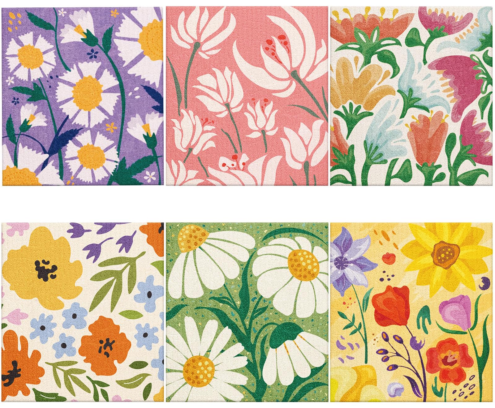 Torchon suédois à fleurs Whaline, le cadeau de pendaison de crémaillère