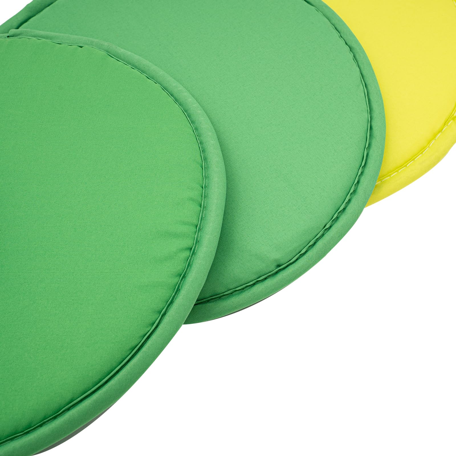 Lot de 20 Coussins de Sol Ronds 30cm – Galettes Siège Empilables en Polyester & Éponge 18mm, 10 Couleurs, Tissu Respirant sans Odeur, Chambre Enfant Maternelle Classe Flexible