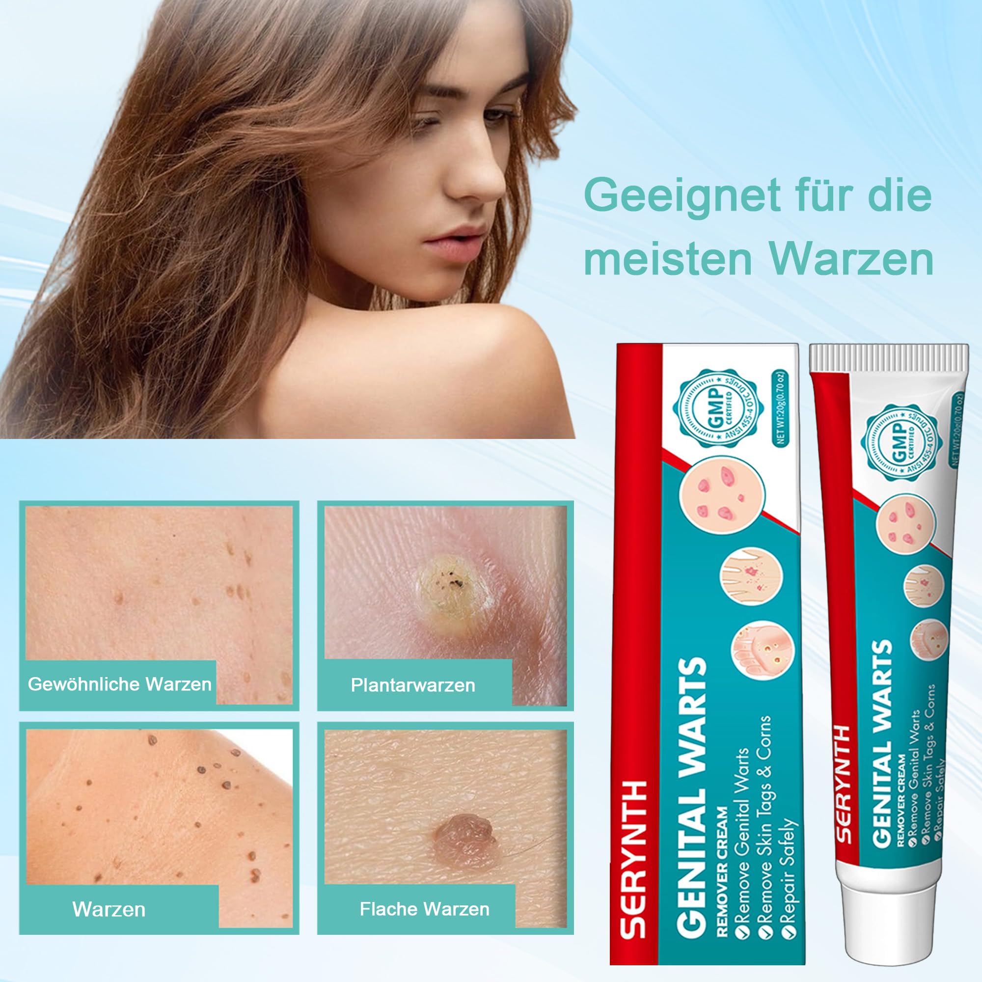 Warzenentfernercreme – geeignet für alle Hauttypen (20G)
