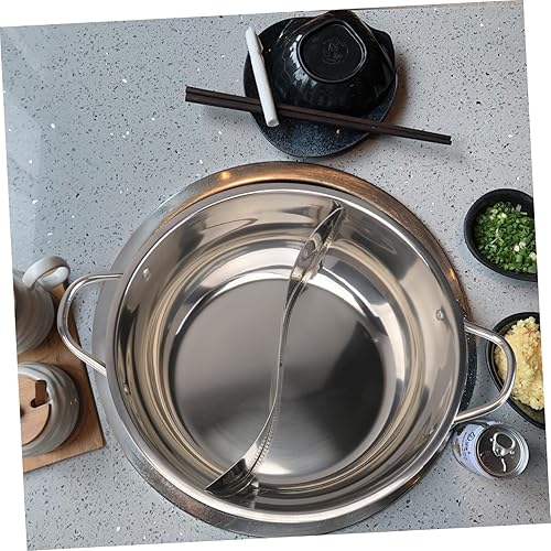 Miniatura 7 de Cabilock Juego de utensilios de cocina de doble cara de acero inoxidable con tapa de olla caliente, 11.8 in