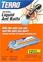 TERRO Ant Killer Bait Stations T300B - Liquid Bait to Eliminate Ants - Bait System - 12 Count Stations for Effective Indoor Ant Control