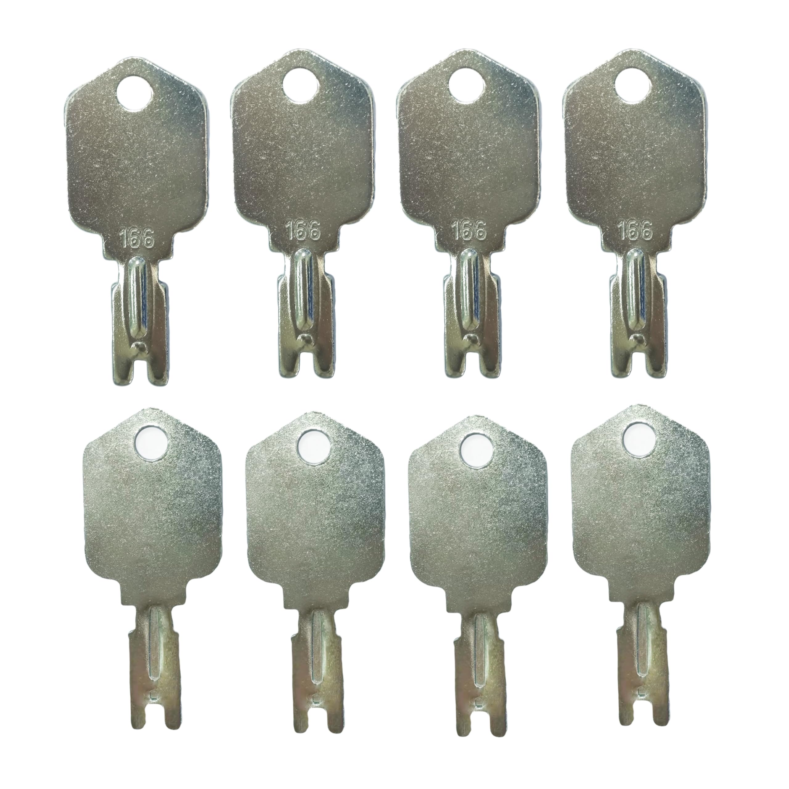 Kibitigik 166 Ignition Keys Hyster for klift Key Hyster Heavy Equipment Keys Compatible with Yale Koma-tsu Cr-own Ge-hl Gra-Dall Ingersol Rand