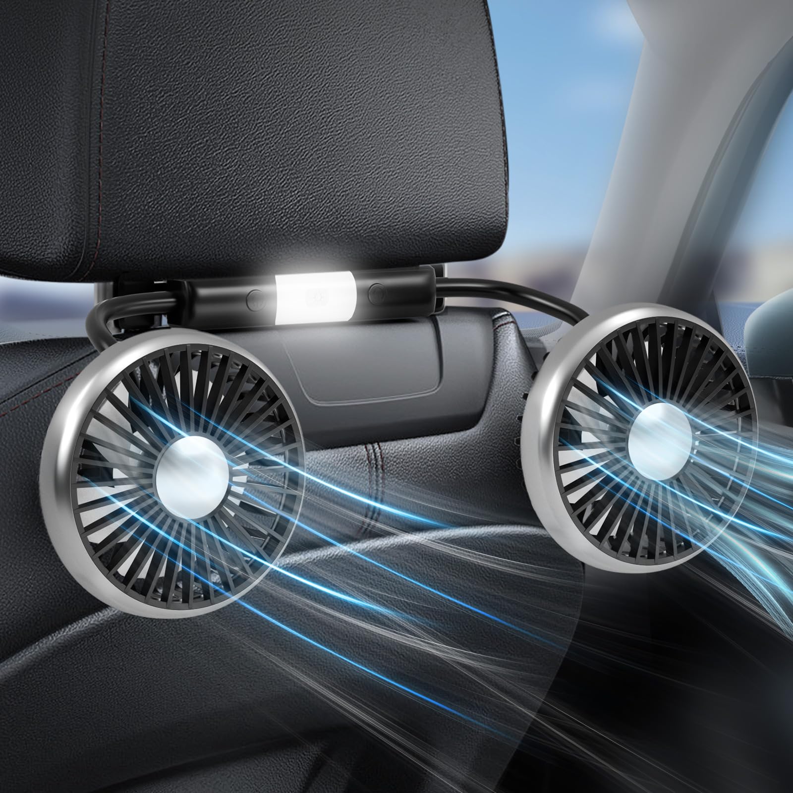 Dealswin Car Fan for Backseat Kids