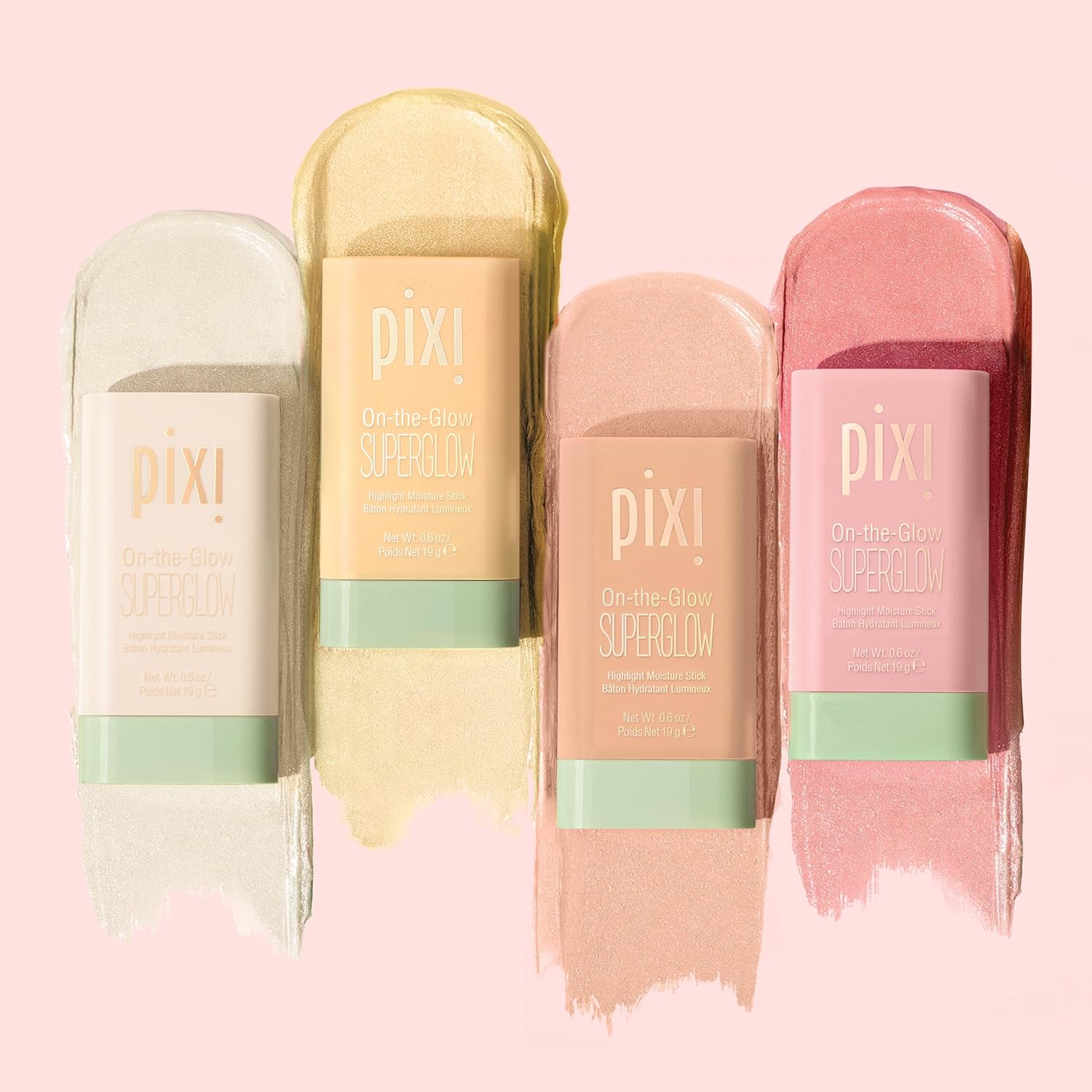 Pixi On-the-Glow SuperGlow | Shade PetalDew | Hydrating Highlighter Stick with Ginseng, Aloe Vera & Fruit Extracts | For Cheeks & Brow Bones | 19g / 0.6oz | Paraben-Free Luminous Natural Highlight - Image 8