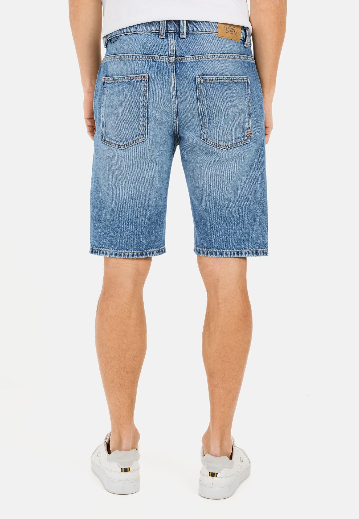 camel active Herren 5-Pocket Denim Shorts aus Baumwolle
