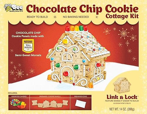 Nestle Toll House - Kit de galleta con chispas de chocolate, 14 onzas, listo para construir, no necesita hornear