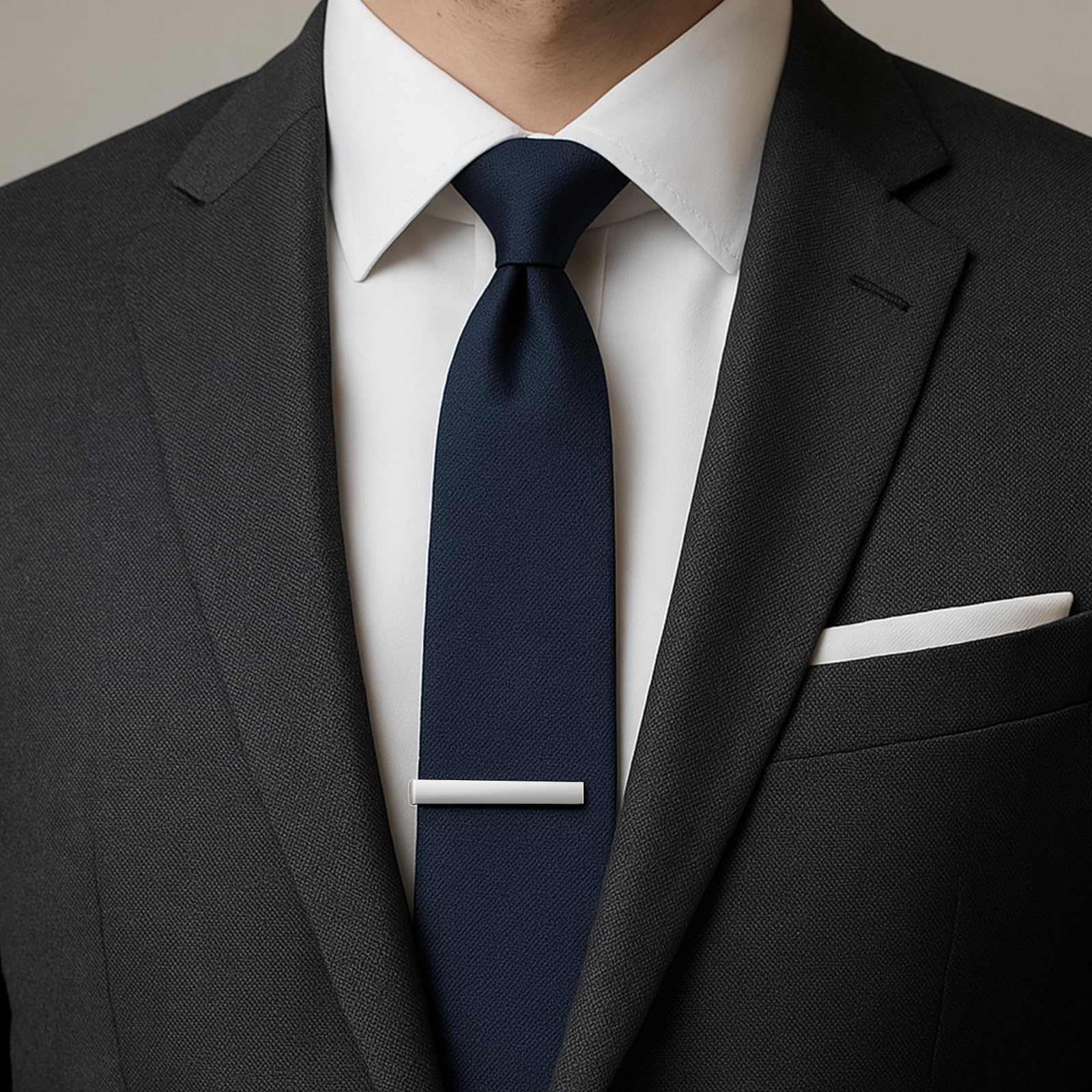 Pisacorbatas Hombre – Set de Pasadores de Corbata Brillantes y Mates, Clips Clásicos en Caja Regalo para Bodas, Negocios y Uso Diario