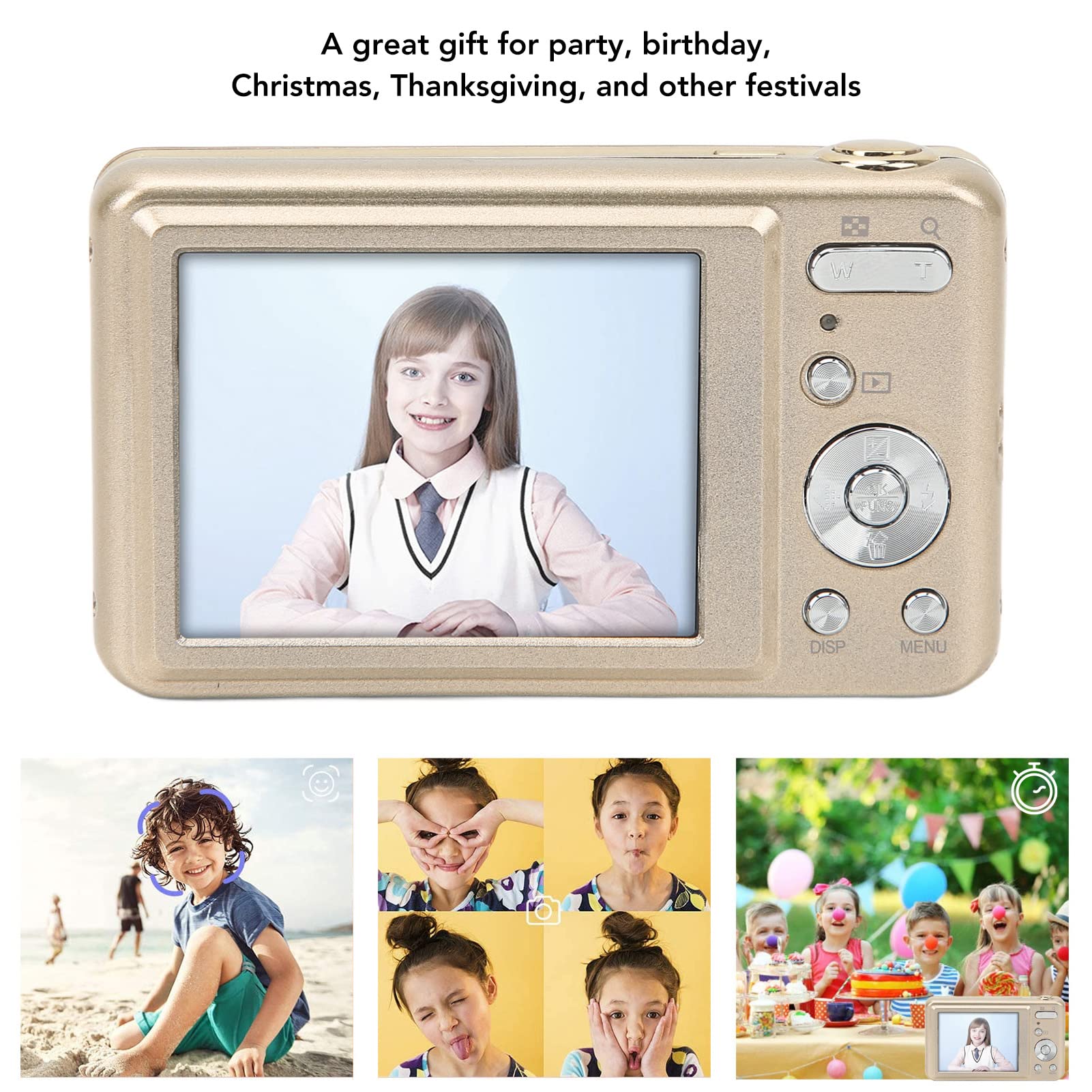 Amazon.co.jp: QANYEGN デジタルカメラ、48MP HD デジタルカメラ、8X