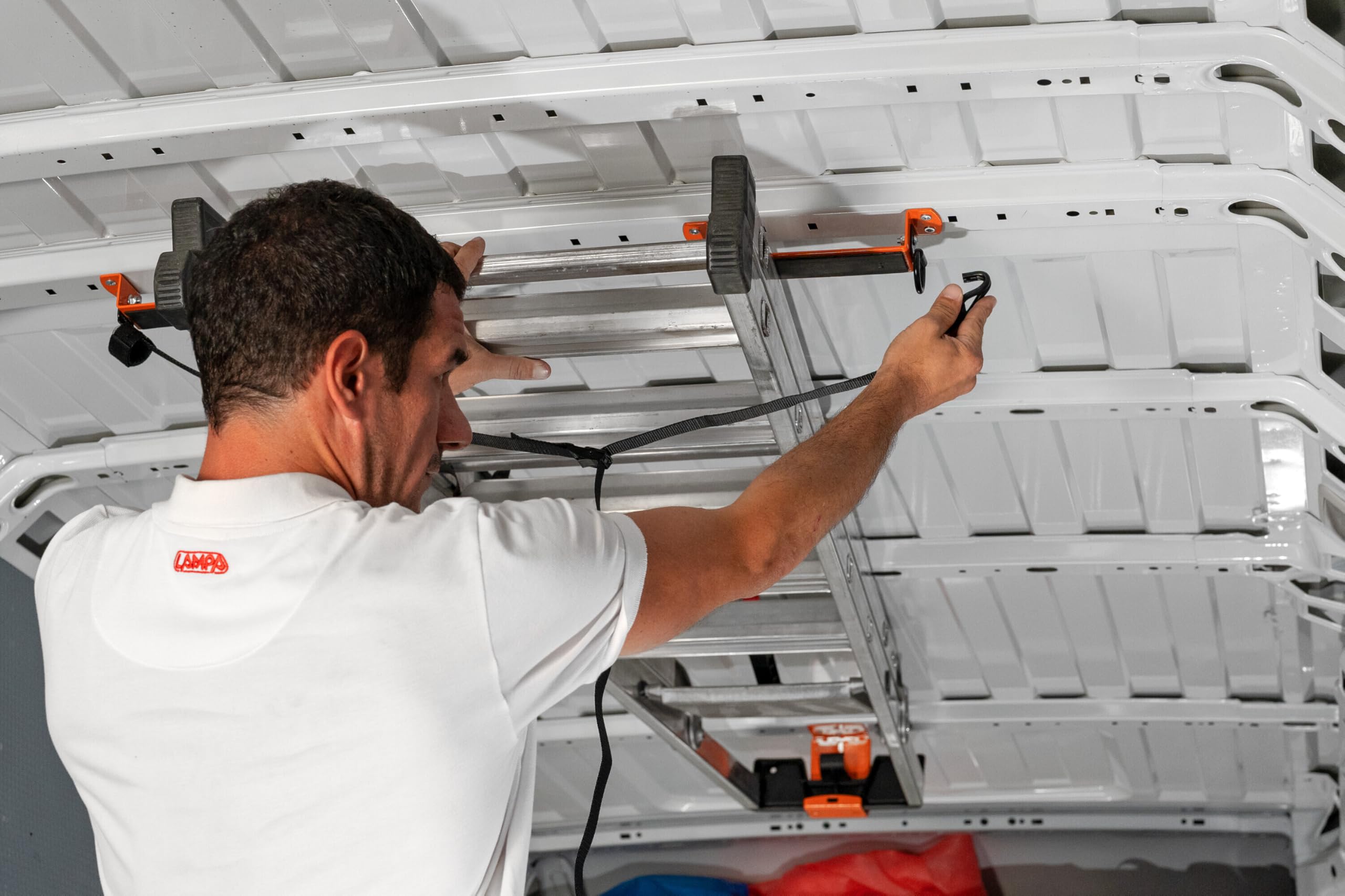 NORDRIVE N11071 Van Ladder Holder, porta scala da interno per furgone